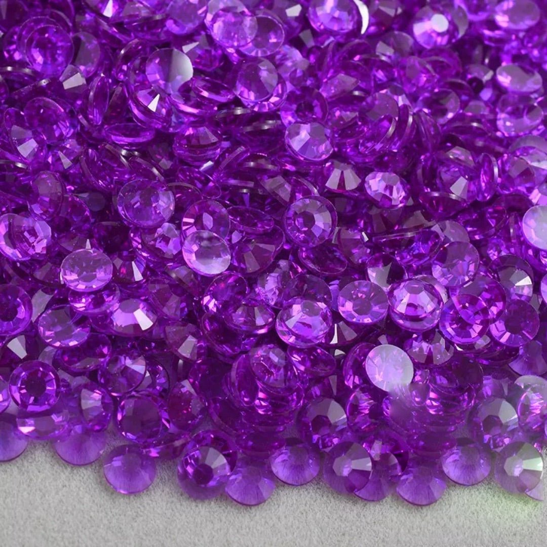 Transparent Amethyst Non-Hotfix Resin Rhinestone – product image 1