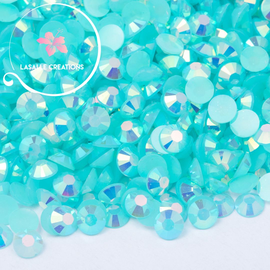 Jelly Aquamarine AB Non-Hotfix Resin Rhinestone - LaSalle Creations