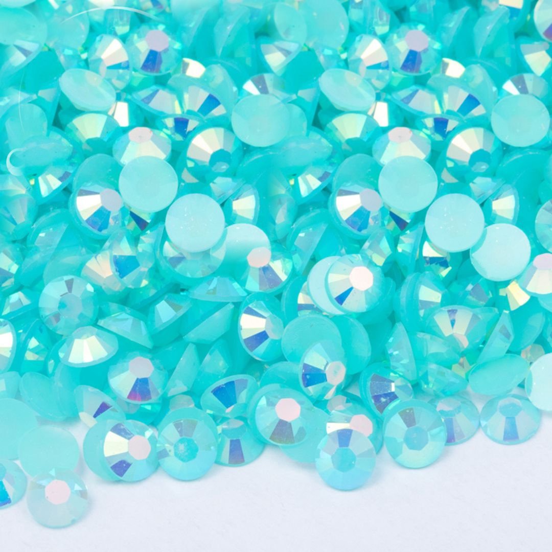 Jelly Aquamarine AB Non-Hotfix Resin Rhinestone – product image 1