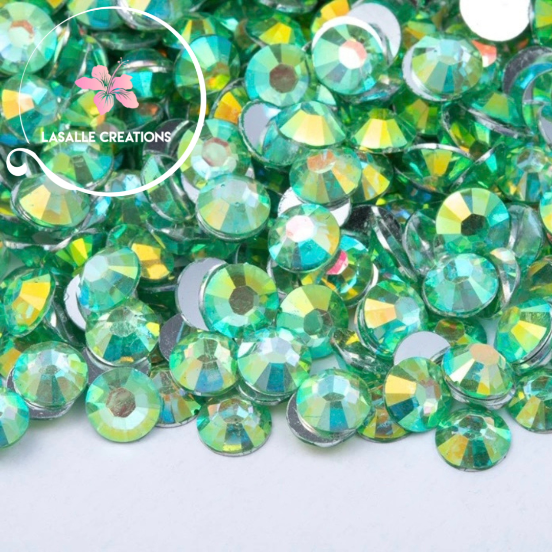 Peridot Non-Hotfix Resin Rhinestone - LaSalle Creations