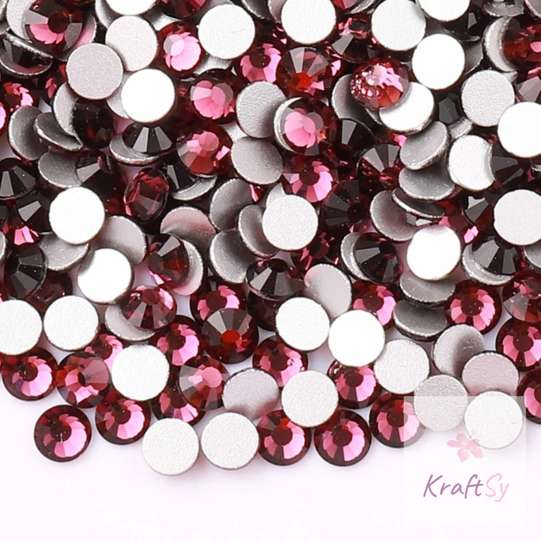 Amethyst Flatback Glass Rhinestone