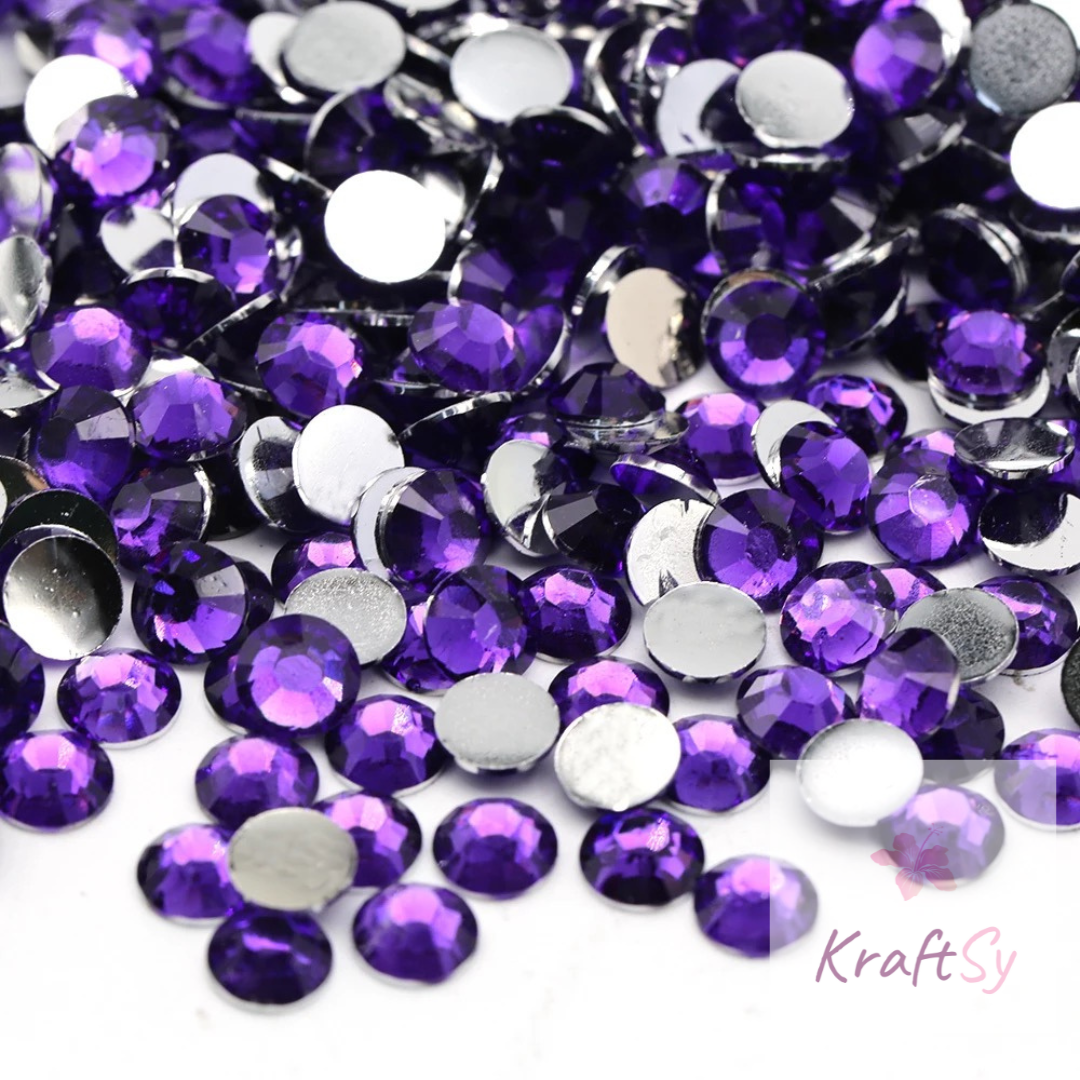 Dark Amethyst Non-Hotfix Resin Rhinestone