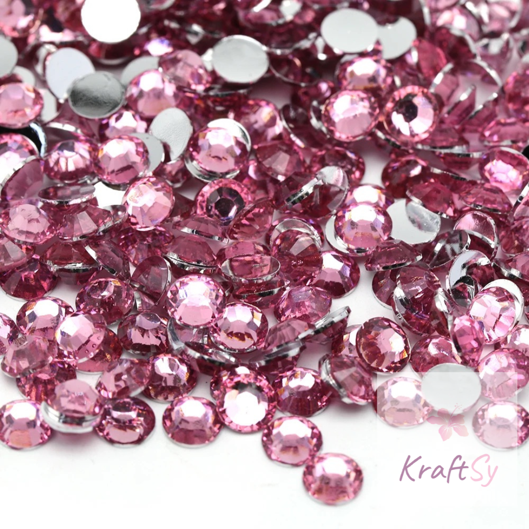 Dark Pink Non-Hotfix Resin Rhinestone