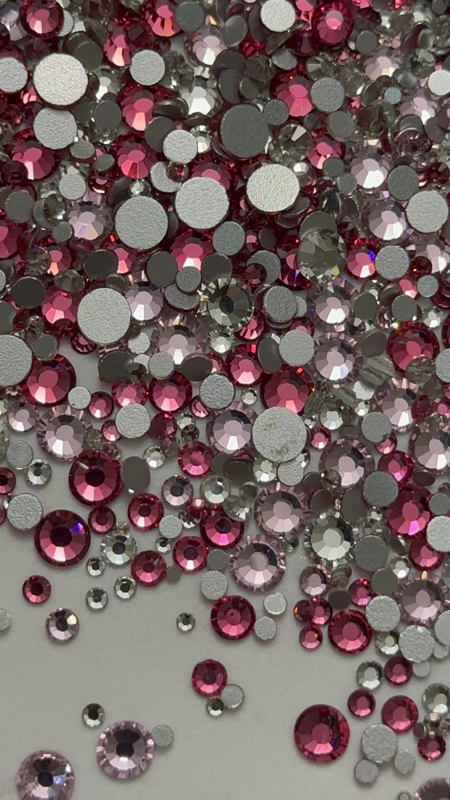 Lovey-Dovey Mix Glass Rhinestone