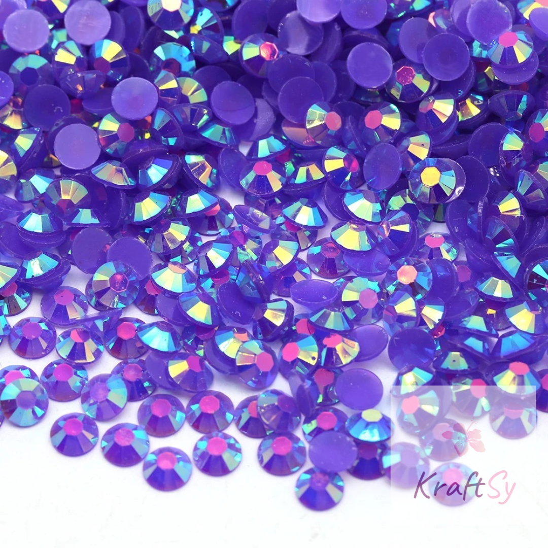 Jelly Amethyst AB Non-Hotfix Resin Rhinestone