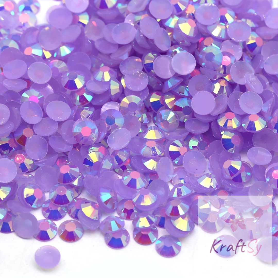 Jelly Lt. Amethyst AB Non-Hotfix Resin Rhinestone