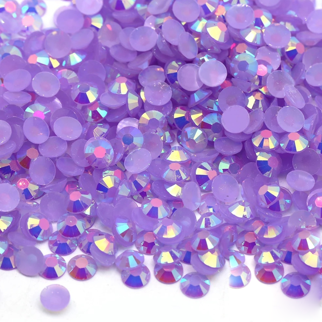 Jelly Light Amethyst AB Non-Hotfix Resin Rhinestone – product image 1