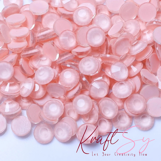 Crystal Electric Lt. Pink Flatback Glass Rhinestone