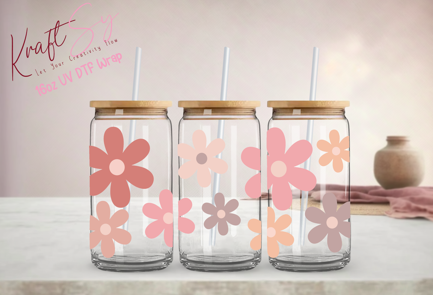 Colored Daisies Wrap