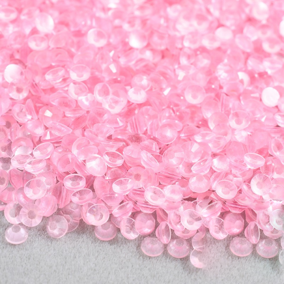 Pink Glow in the Dark Non-Hotfix Resin Rhinestone – product image 1