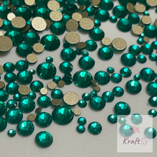 Green Zircon Flatback Glass Starter Kit