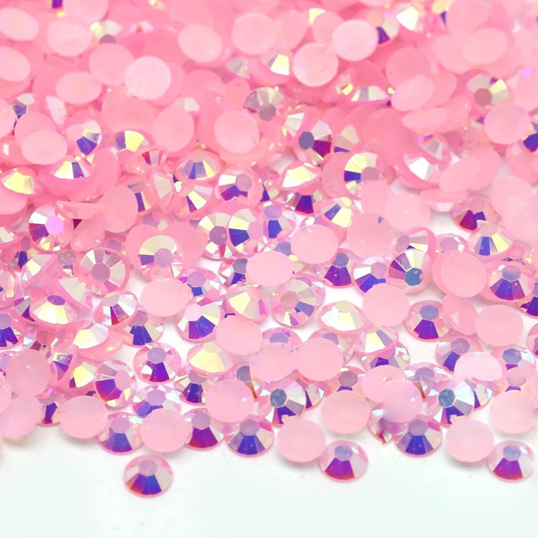 Jelly Pink AB Non-Hotfix Resin Rhinestone – product image 1