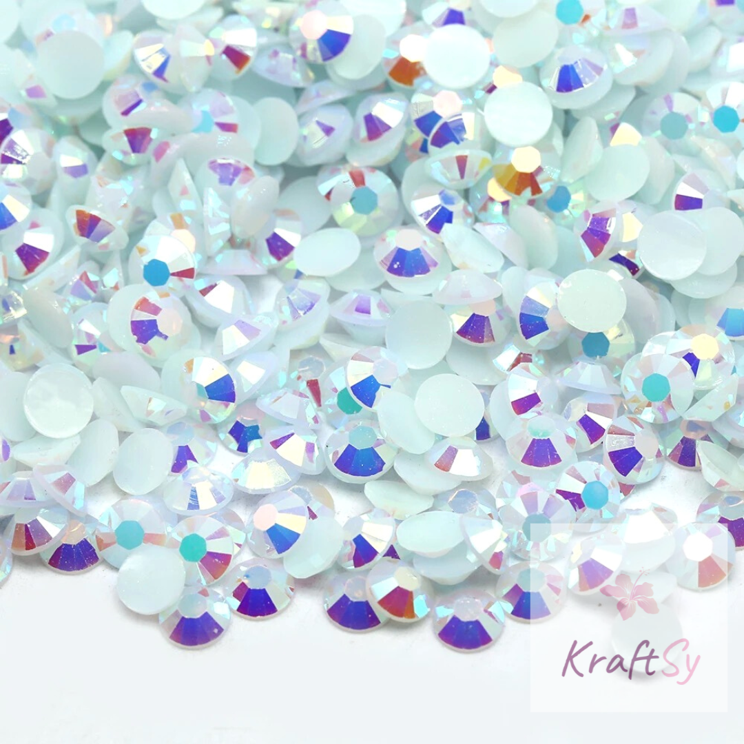 Jelly White AB Non-Hotfix Resin Rhinestone