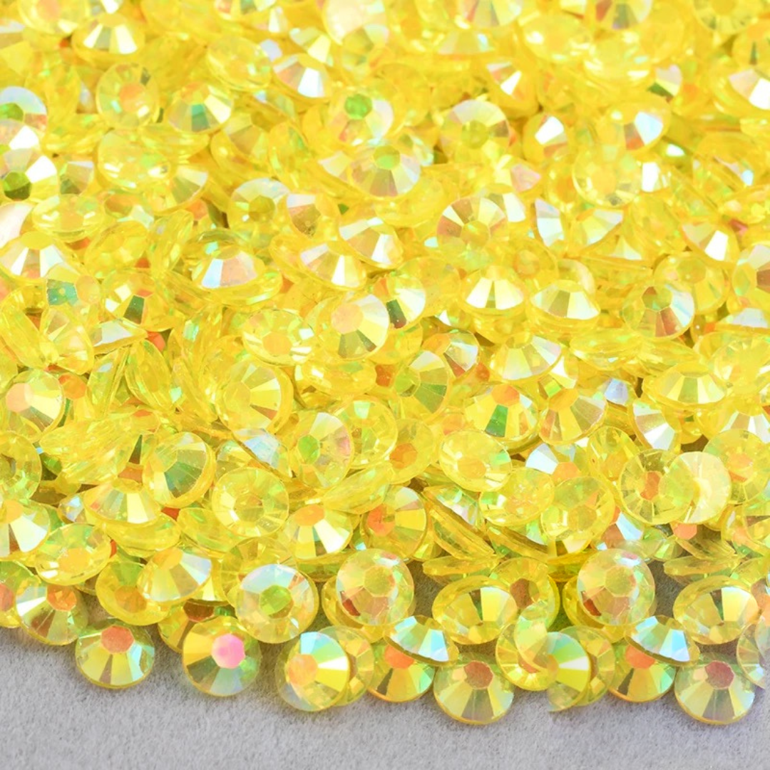Transparent Citrine AB Non-Hotfix Resin Rhinestone – product image 1