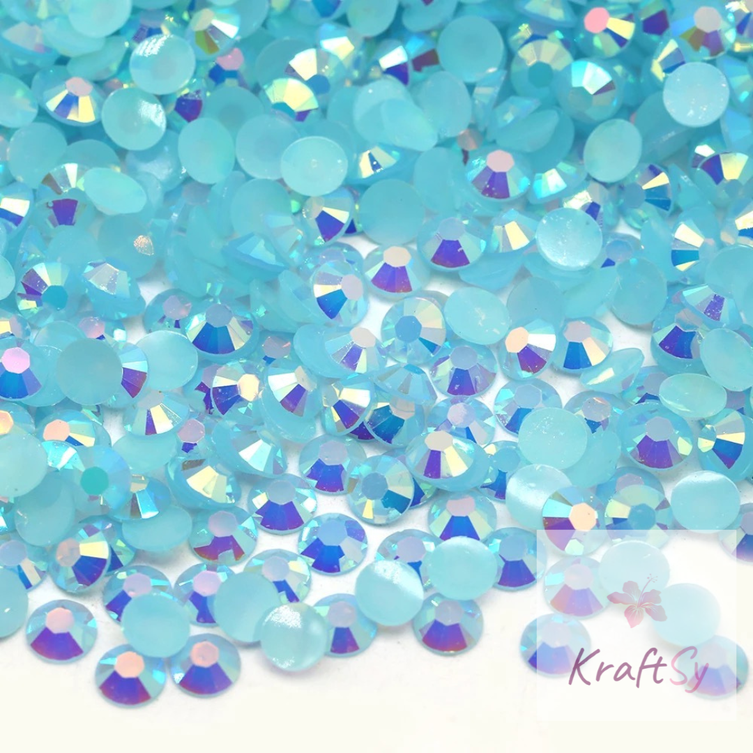 Jelly Lt. Sapphire AB Non-Hotfix Resin Rhinestone