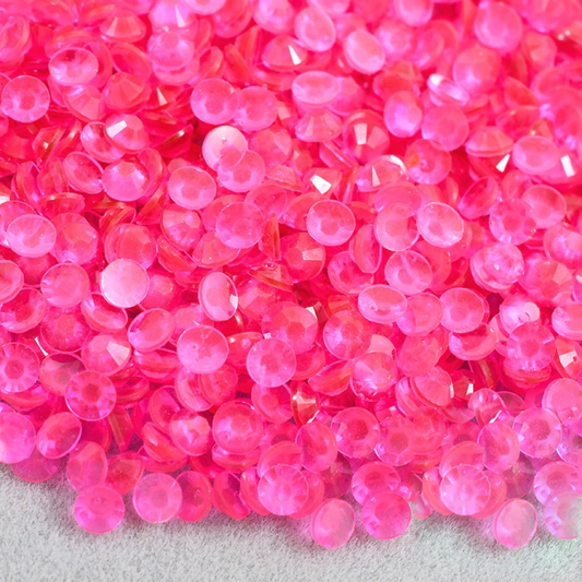 Rose Glow in the Dark Non-Hotfix Resin Rhinestone – product image 1