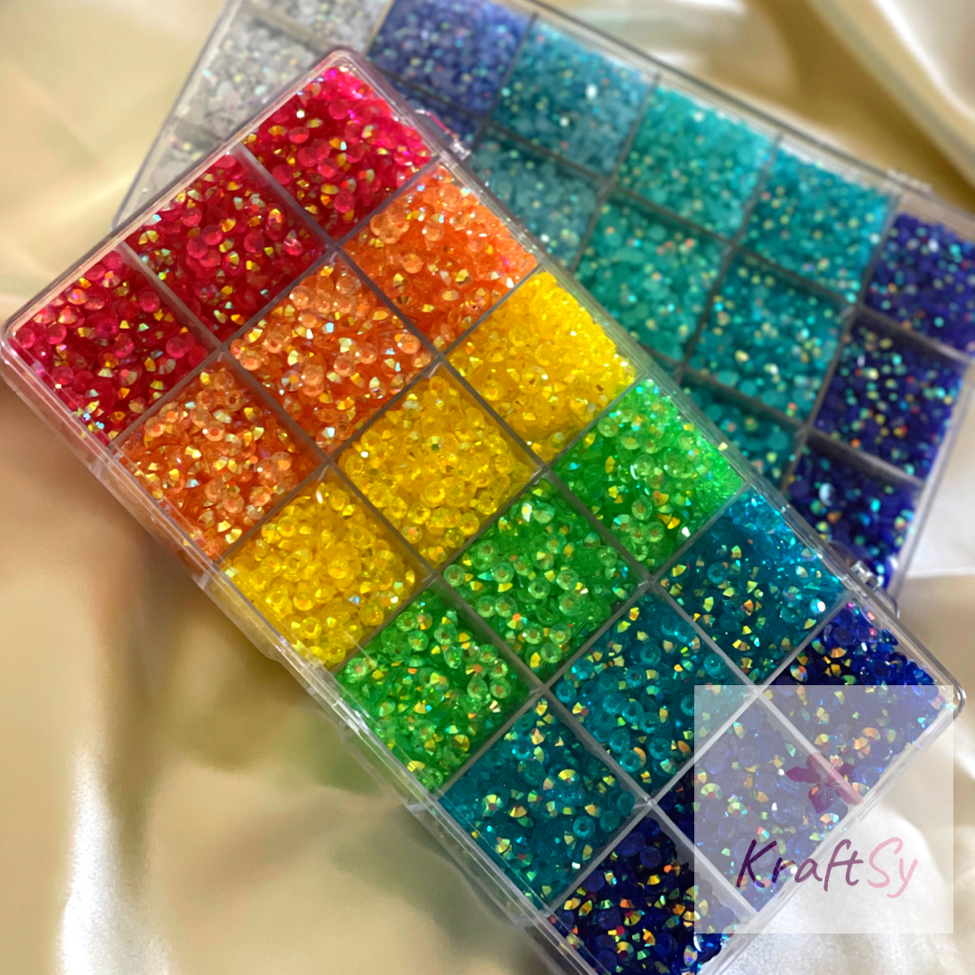 Rainbow Transparent Bling Kit