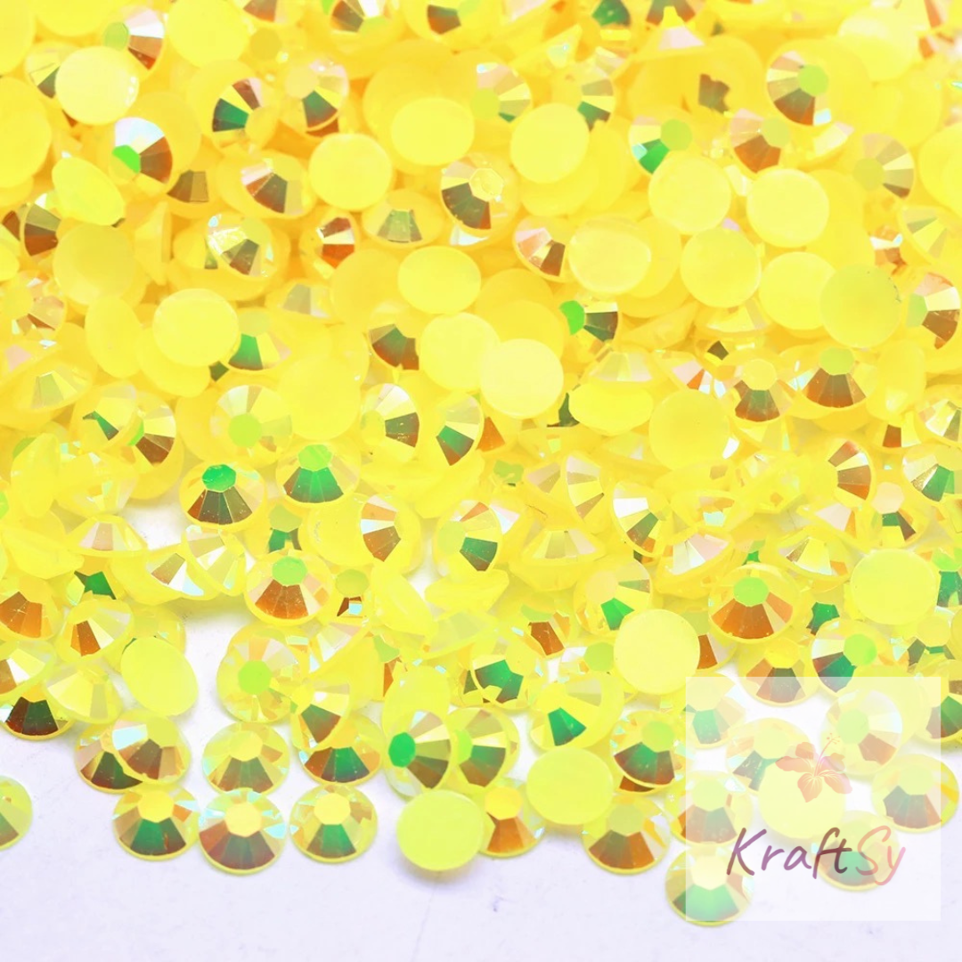 Jelly Citrine AB Non-Hotfix Resin Rhinestone