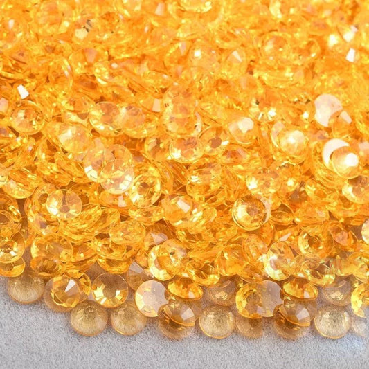 Transparent Light Topaz Non-Hotfix Resin Rhinestone – product image 1