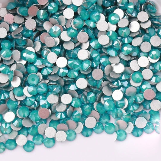 Mocha Blue Zircon Flatback Glass Rhinestone – product image 1