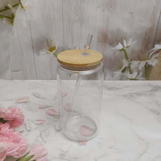 16 0z Clear Beer Can Glass full Set - LaSalle Creations