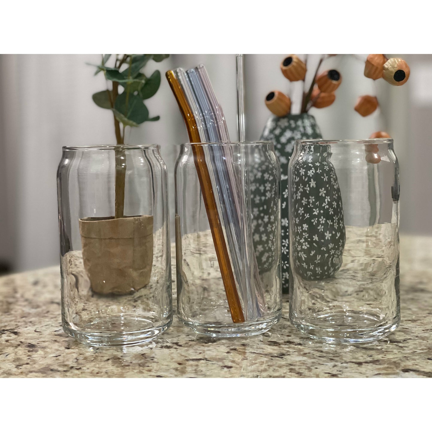 16 0z Clear Beer Can Glass - LaSalle Creations