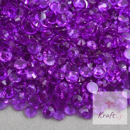 Transparent Amethyst Non - Hotfix Resin Rhinestone