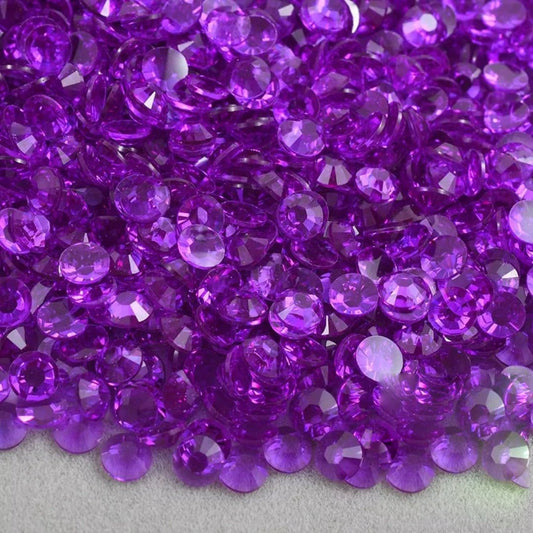 Transparent Amethyst Non-Hotfix Resin Rhinestone – product image 1