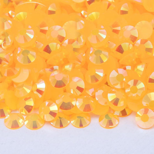 Jelly Orange Yellow AB Non-Hotfix Resin Rhinestone – product image 1