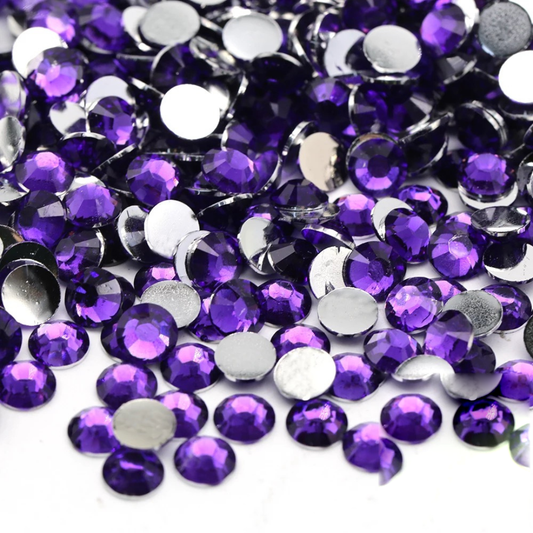 Dark Amethyst Non-Hotfix Resin Rhinestone – product image 1
