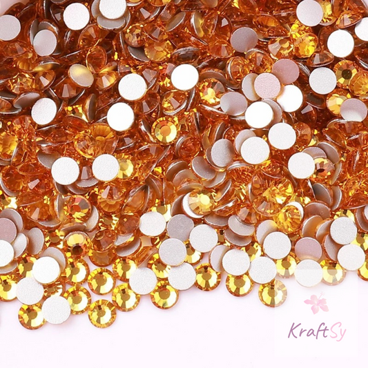 Topaz Flatback Glass Rhinestone