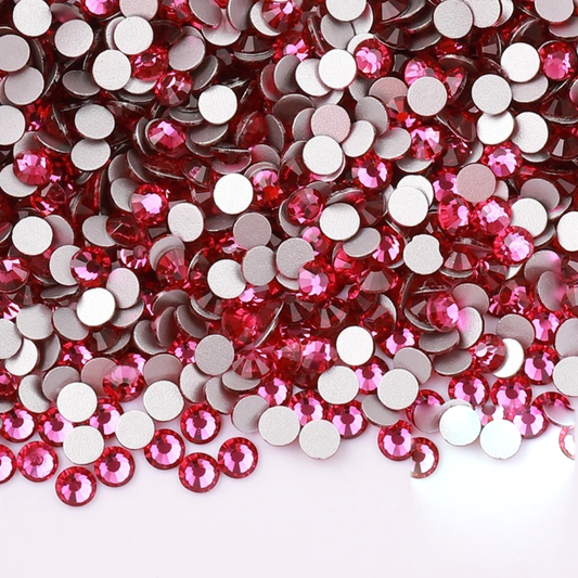 Fuchsia Flatback Glass Rhinestone – product image 1