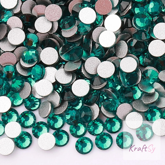 Green Zircon Flatback Glass Starter Kit