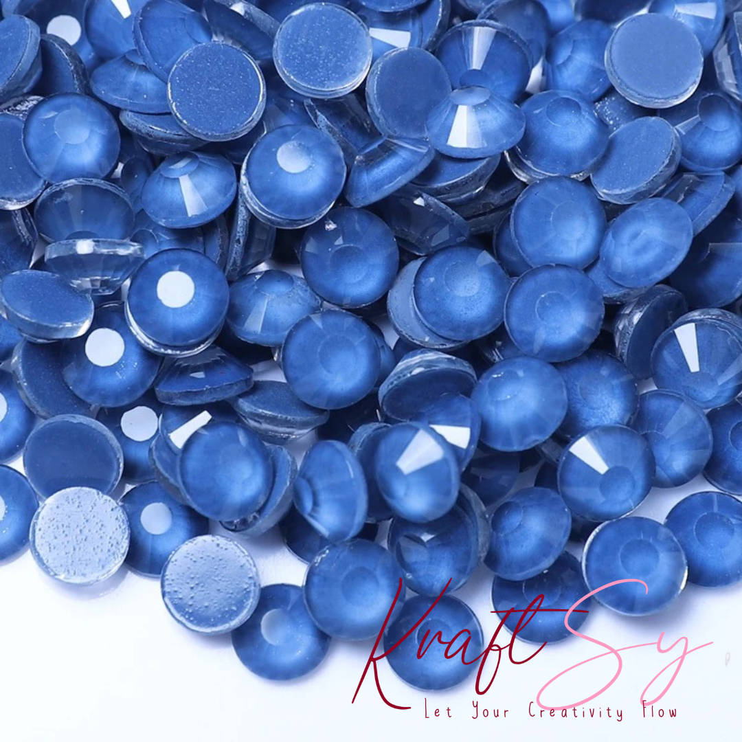 Crystal Electric Royal Blue Flatback Glass Rhinestone