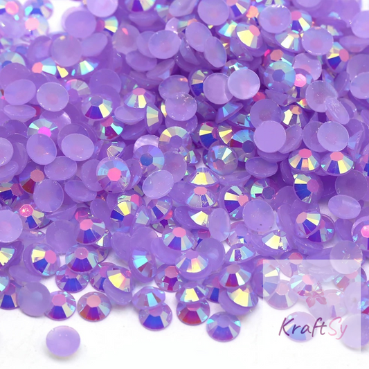 Jelly Lt. Amethyst AB Non-Hotfix Resin Rhinestone