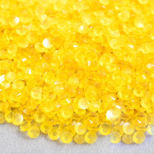 Citrine Glow in the Dark Non-Hotfix Resin Rhinestone – product image 1