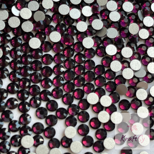 Amethyst Flatback Glass Rhinestone