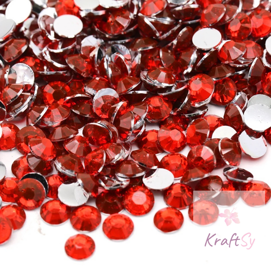 Sun Red Non-Hotfix Resin Rhinestone – product image 1