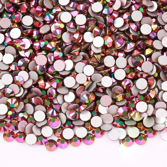 Metallic Rose Gold Flatback Glass Rhinestone – product image 1