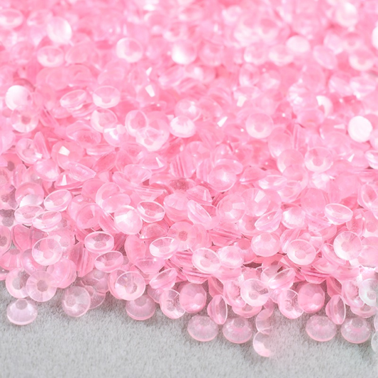 Pink Glow in the Dark Non-Hotfix Resin Rhinestone – product image 1