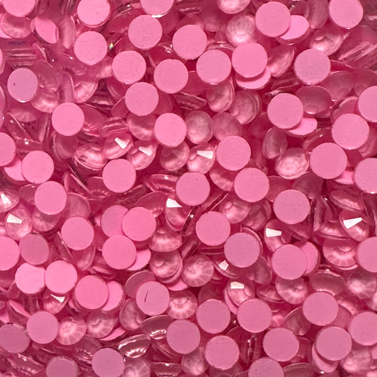Neon Pink Flatback Glass Non-Hotfix Rhinestone