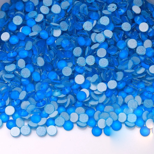 Neon Blue Flatback Glass Non-Hotfix Rhinestone – product image 1