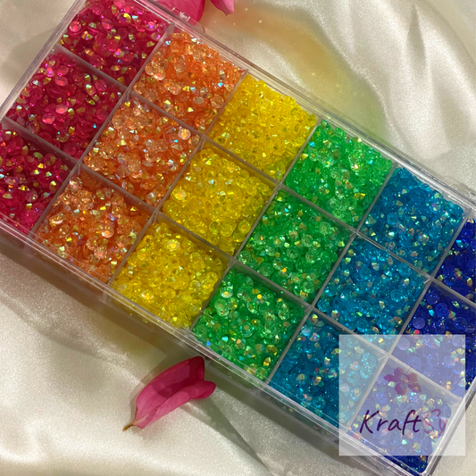 Rainbow Transparent Bling Kit