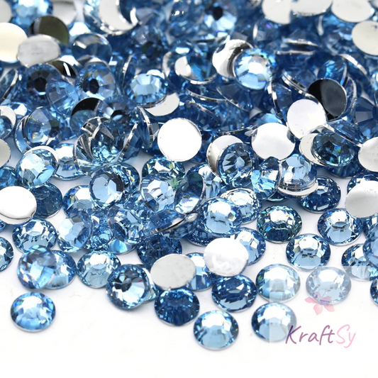 Lt. Sapphire Non-Hotfix Resin Rhinestone