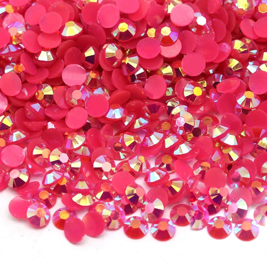 Jelly Dark Rose AB Non-Hotfix Resin Rhinestone – product image 1