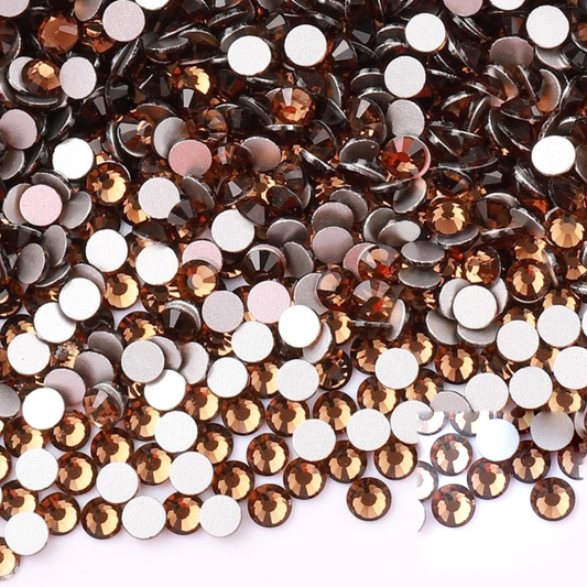 Smoked Topaz Flatback Glass Rhinestone – product image 1
