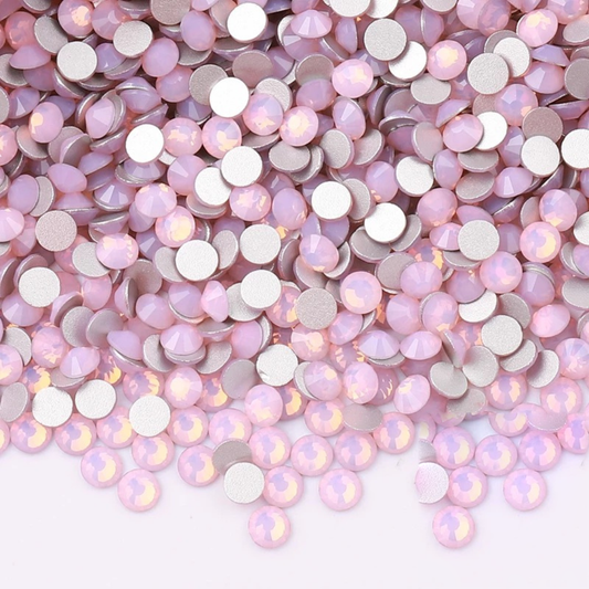 Pink Opal Flatback Glass Rhinestones – product image 1