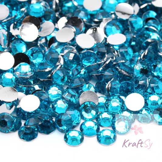 Blue Zircon Non-Hotfix Resin Rhinestone