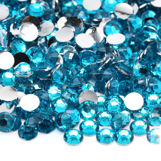 Blue Zircon Non-Hotfix Resin Rhinestone – product image 1