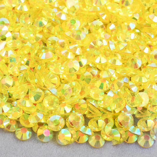 Transparent Citrine AB Non-Hotfix Resin Rhinestone – product image 1